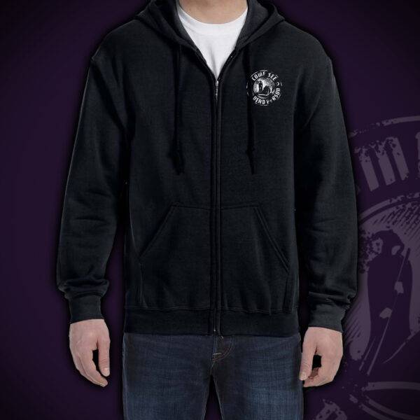 Come See My Dead Person Skeletal Circus Hoodie - Image 5